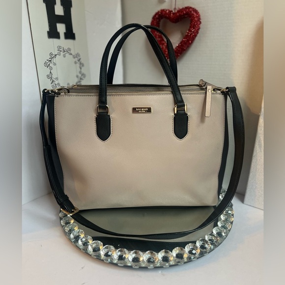 Kate Spade Black and Cream Satchel shoulder bag - Picture 3 of 15